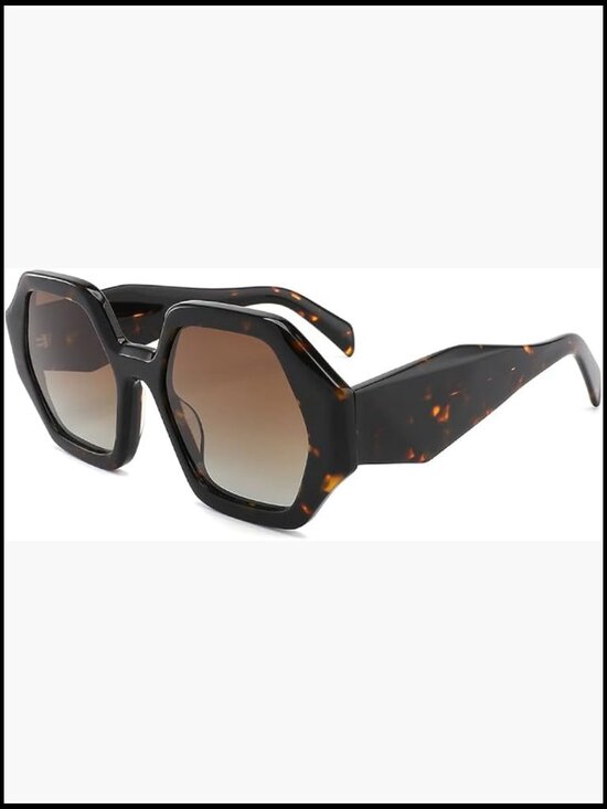 Rectangular Polarized Sunglasses UV 400 Protection Acetate Frame main image 5